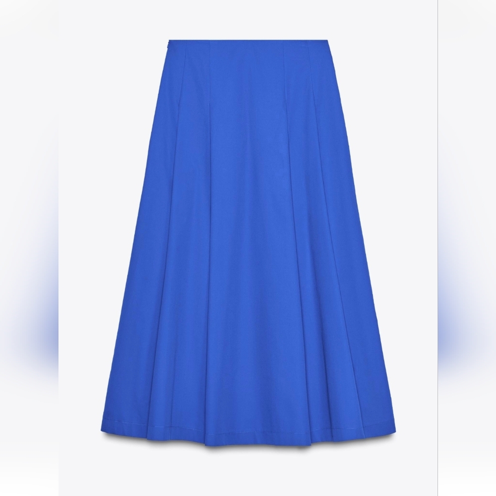 Zara PLEATED MIDI SKIRT(S) - Picture 2 of 3